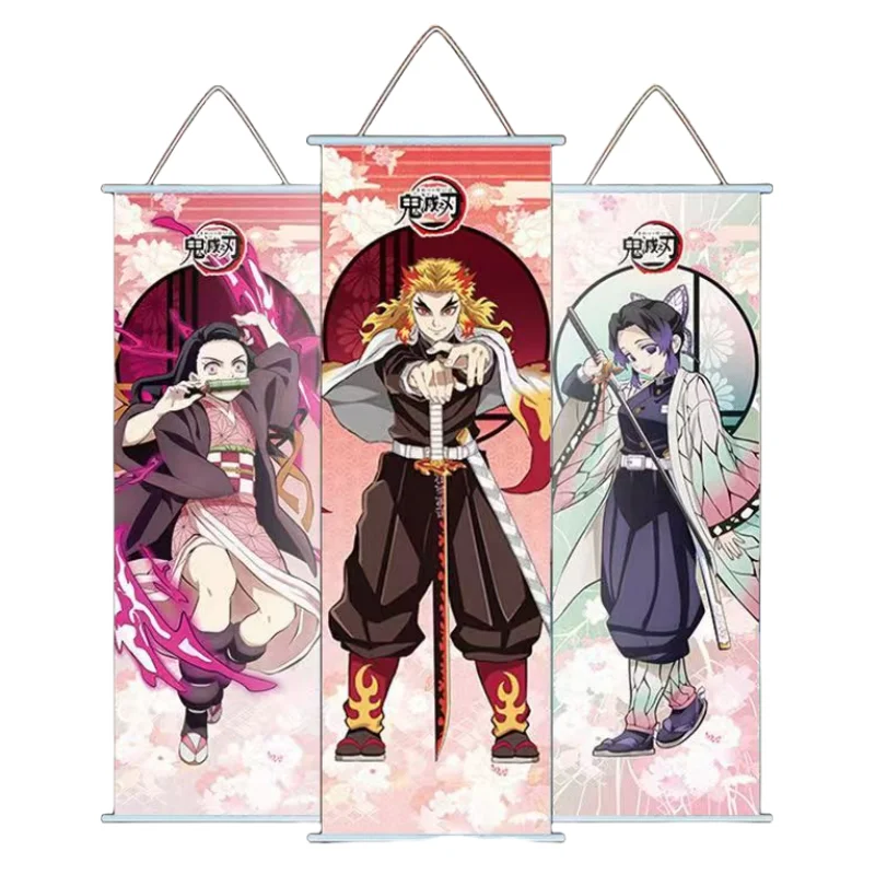 

Demon Slayer Rengoku Kyoujurou Tokitou Muichirou New Hanging Scroll Poster Mural Decoration Collection Anime Peripheral 25*70cm