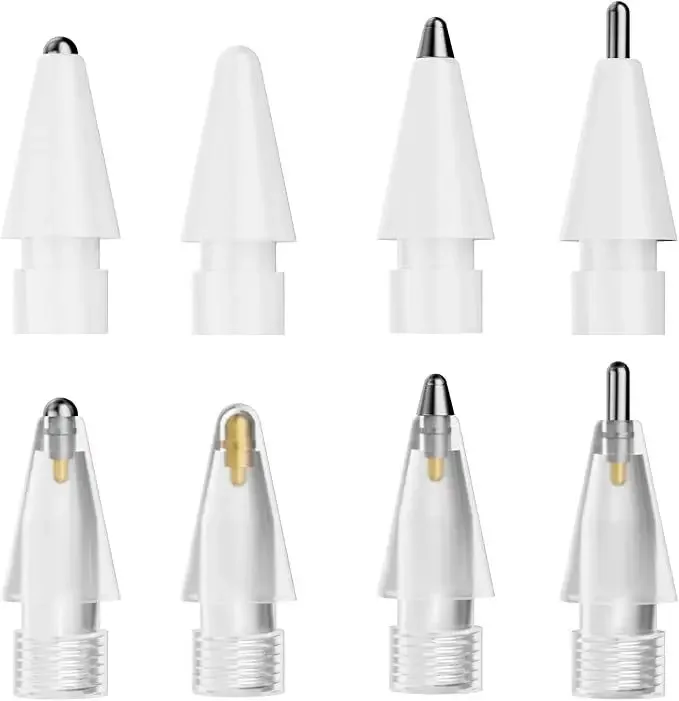 

Набор сменных насадок для карандашей Apple Pencil 1, 2, мягкие наконечники для iPencil Stylus, универсальная ручка для сенсорного экрана, тонкое наконечник
