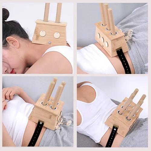 Imagen 2 del producto Quemador de palo de Moxa de bambú, caja de terapia de moxibustión, accesorio de medicina herbaria, masaje de puntos de acupuntura cálido, masajeador meridiano