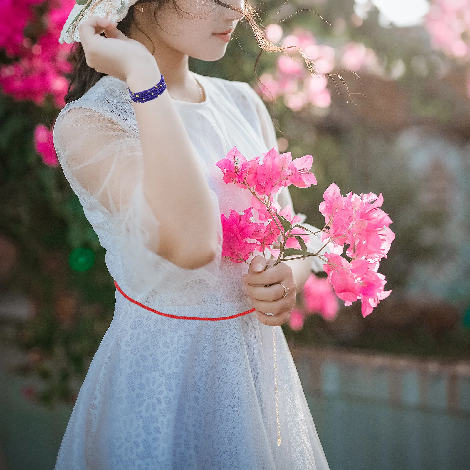 

10Pcs Chic Waist Beads Chain Colorful Summer Beach Belly Chain Waist Accessory for Women Stylish Jewelry