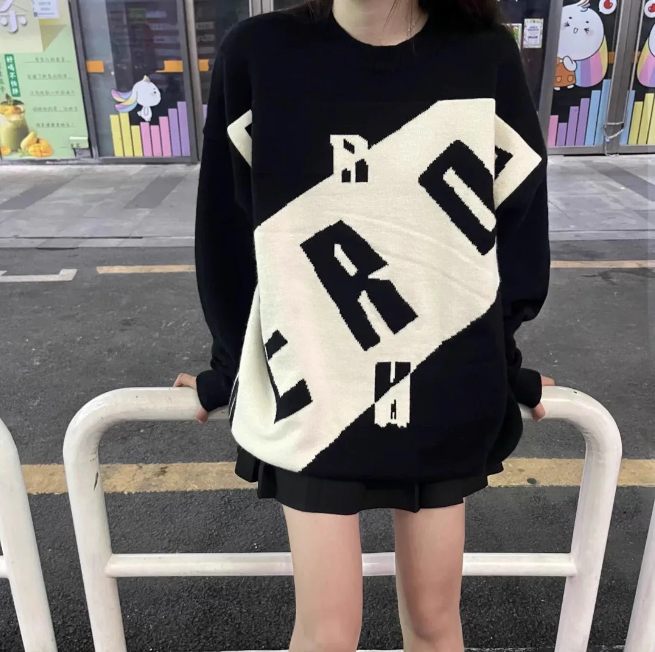 

2024 ERD melancholic second-generation sweater, woolen sweater high street loose knit sweater WY705