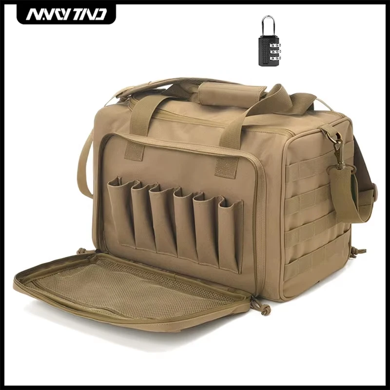 Tactical Range Bag Army Style Military Hunting Accessories Storage Pack Anti Slip Feet Magazine Case Extra Pockets for Shooting