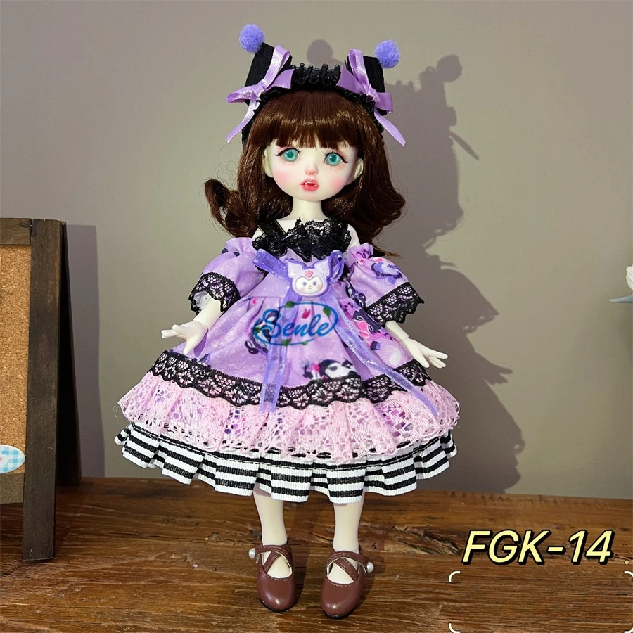 1/6 BJD Doll Dressing 30cm Doll Clothes Retro Palace Style Skirt Lolita Skirt Doll Accessories