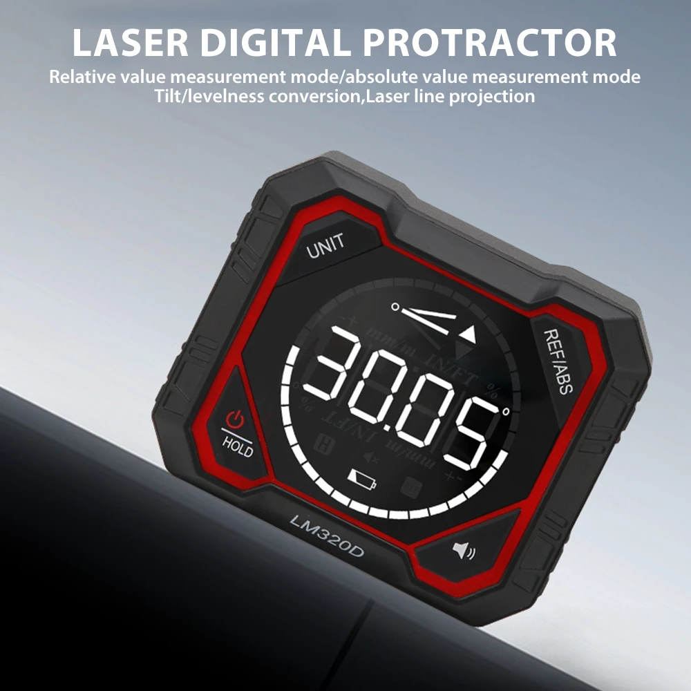 LM320D LM320E LM320F Лазерный инклинометр Цифровой измеритель ангела с абсолютным отжимным измерением угла магнитный инклинометр