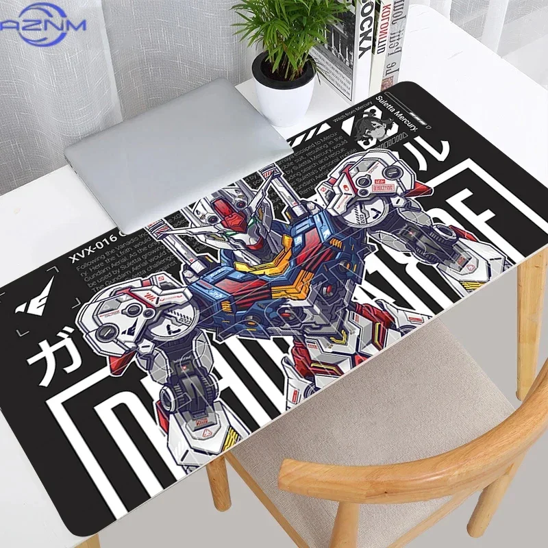 Mouse Pads XXL E-sports Gaming Accessories Anime Desk Mat Mechanical Warrior G-gundam A-aerial Gamer Computer Mousepad