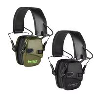Active noise cancelling headphones, foldable headsets, battery-operated (battery not included) sport noise cancelling earmuffs
