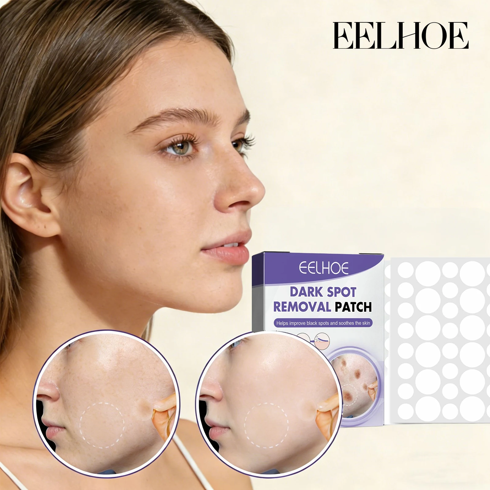 

144PCS Dark Spot Correcting Patch Fade Dark Spots Invisible Acne Removal Improve Black Spots Soothing Brightening Skin Face Care