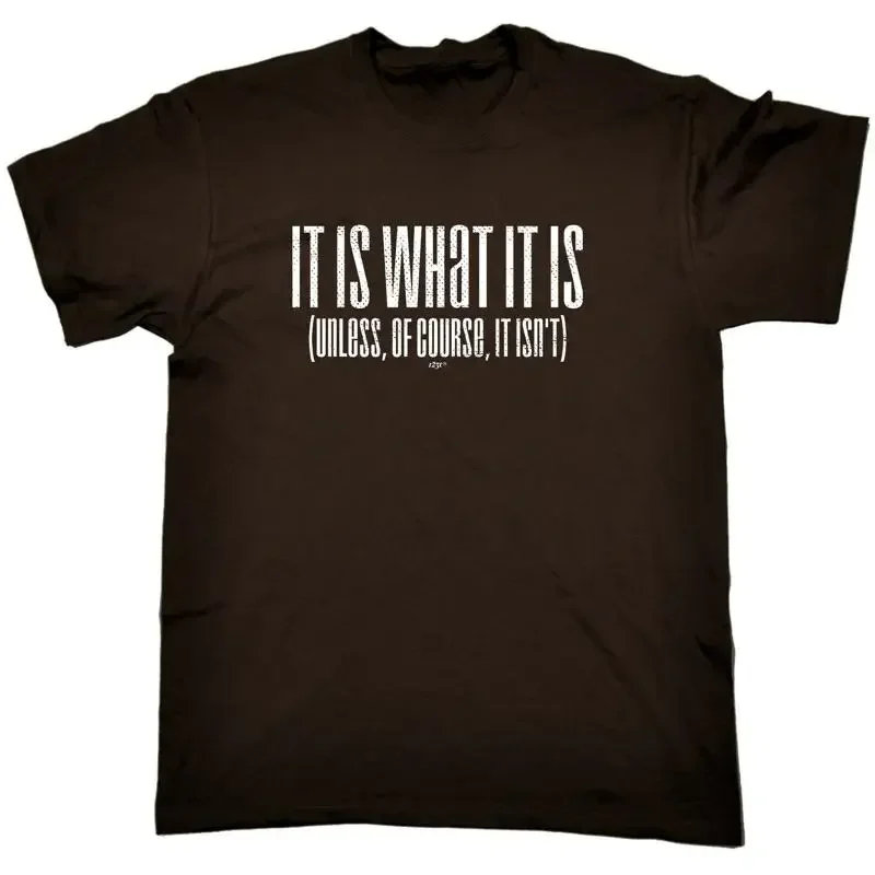 It Is What Unless Of Course Isnt Mens Funny Novelty T Shirt