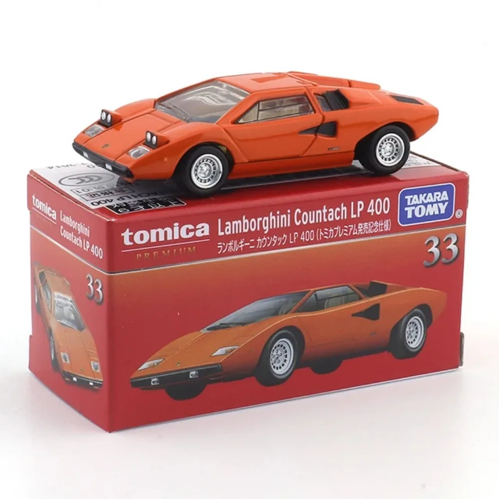 TAKARATOMY Tomica Premium TP33 Lamborghini Countach LP 400 Car Model Car Simulation Car Model Ornaments Boy Gifts