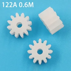 122A 0.6M OD=8.4mm POM 플라스틱 모터 스핀들 기어 Z12 DIY 장난감 모델 피니언 부품 12T