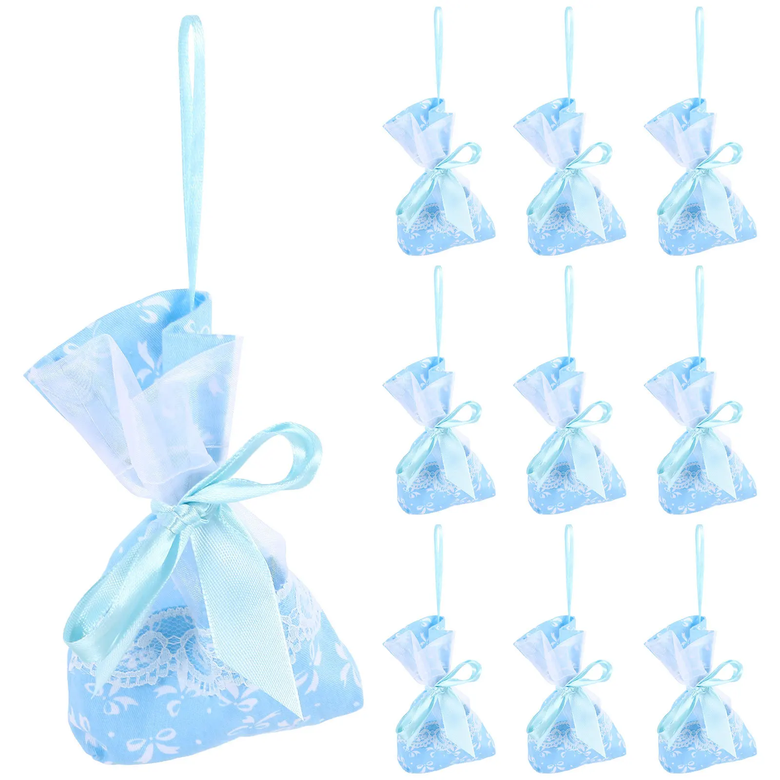 

10Pcs Sachet Gift Bags Empty Lavender Sachet Bags Durable Lightweight for Car Wardrobe Home Fragrance Storage Decorative Pouches