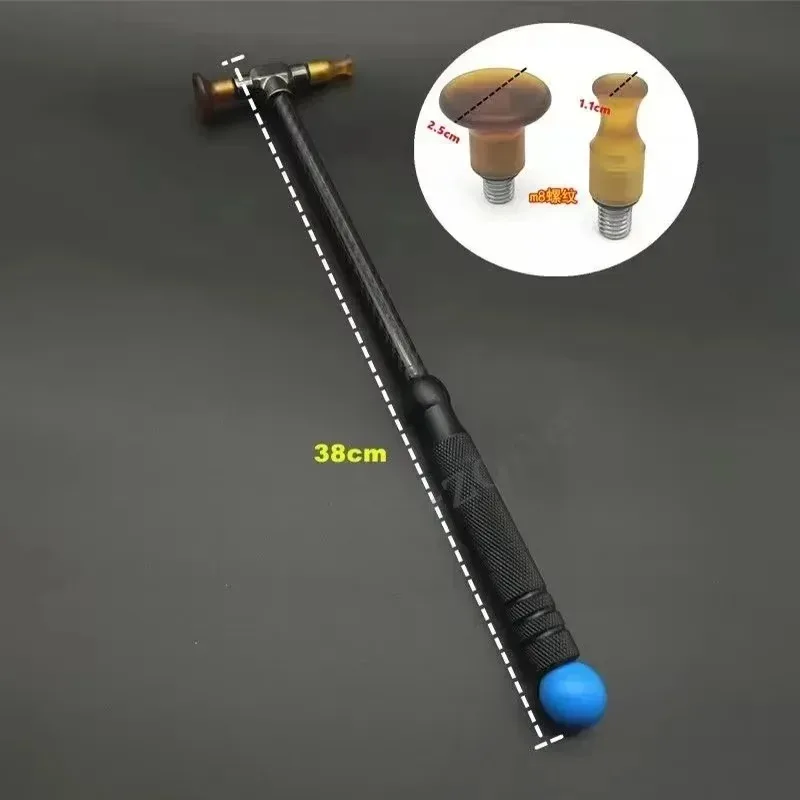 New Car Dent Body Repair Percussion Leveling Hammer Replaceable Traceless Repair ToolRea Carbon Fiber Stainless Steel