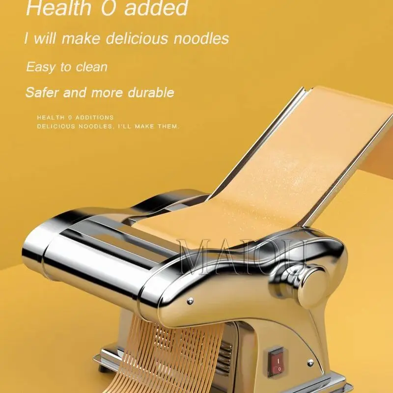 Household Electric Stainless Steel Noodle Machine Multifunctional Automatic Dough Pressing Machine Dumpling Wrapper