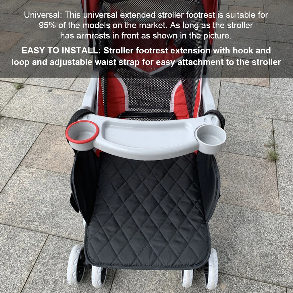 Baby Stroller Footrest Pushchair Oxford Cloth Foot Board Toddler Seat Extender Feet Extensions Carriage Accessories