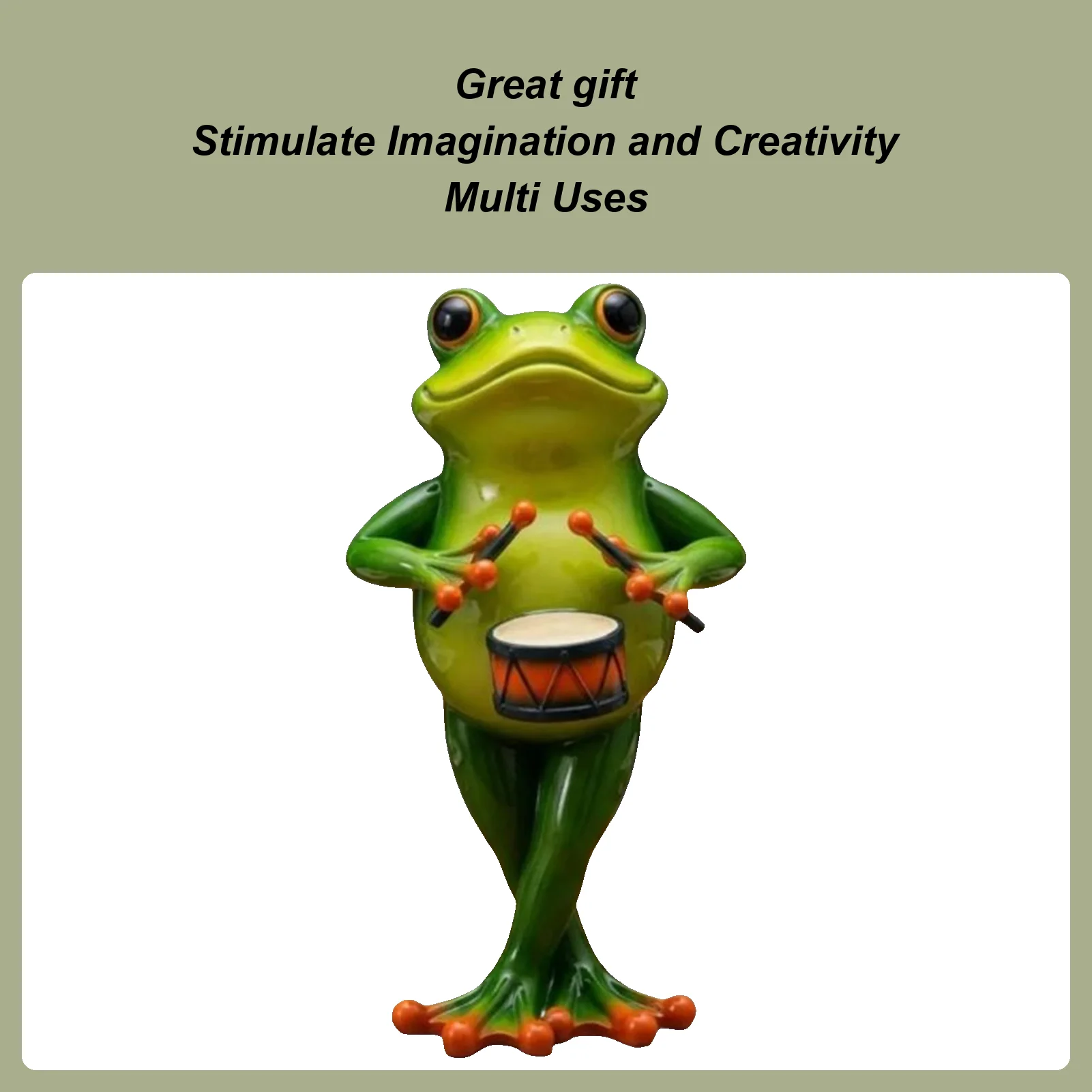 

Frog Figurine Resin Frog Figurine Realistic Handicraft Model Ornament For Home Decoration Birthday Party Favors Men Women Adults