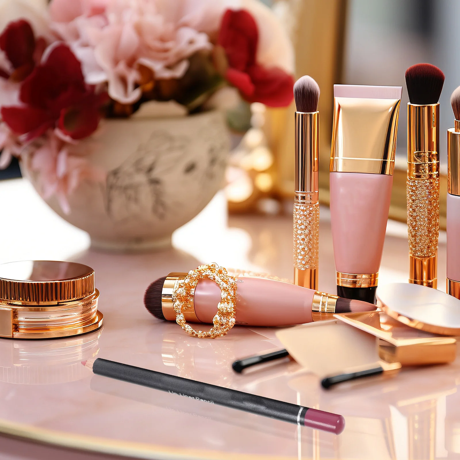 Juego de lápices delineadores de labios de maquillaje, 12 Uds., suaves, ligeros, no se decoloran, delineadores de labios de madera con accesorio de 12 colores para mujer