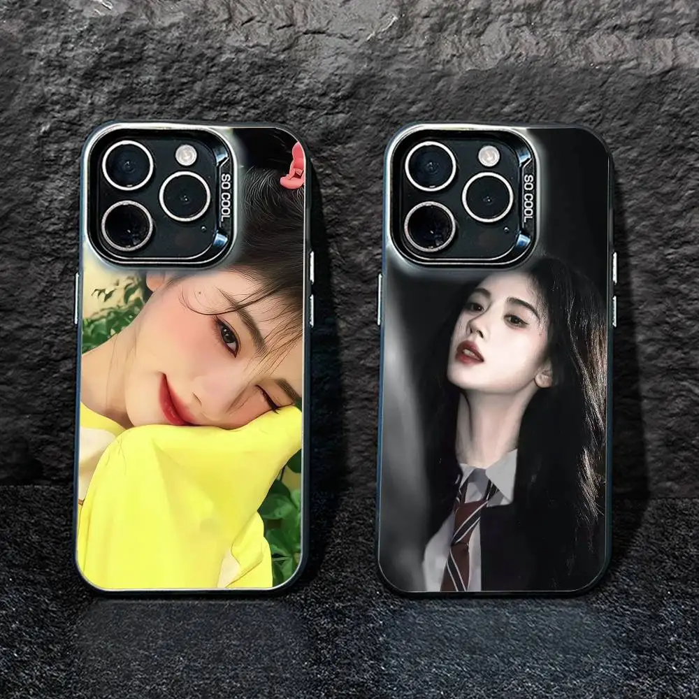 

Ju Jingyi Y- Kiku Phone Case For iPhone 17,16,15,14,13,12,Pro MAX Black Matte Shockproof Cover