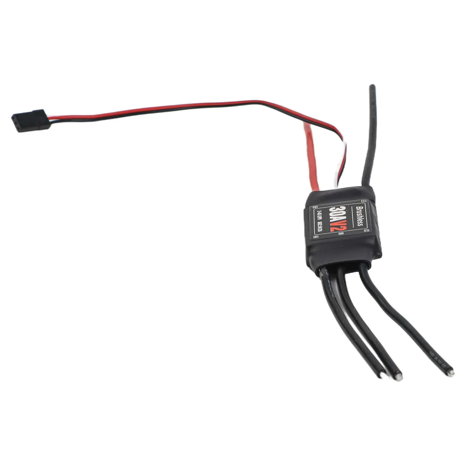 24S Brushless ESC 30A with 5V2A Output Perfect for RC Quads with Enhanced Throttle Control and Brake Functionality
