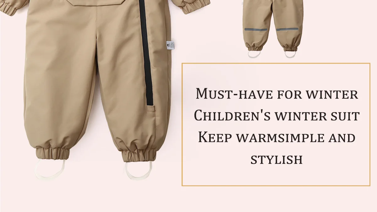 Ircomll Kinder Winter Warme Daunenjacke Sportbekleidung Kleinkind Schnee Overall Junge Mädchen Kleinkind Kleidung Ski Schneeanzug Kapuzenmantel – Detail 4