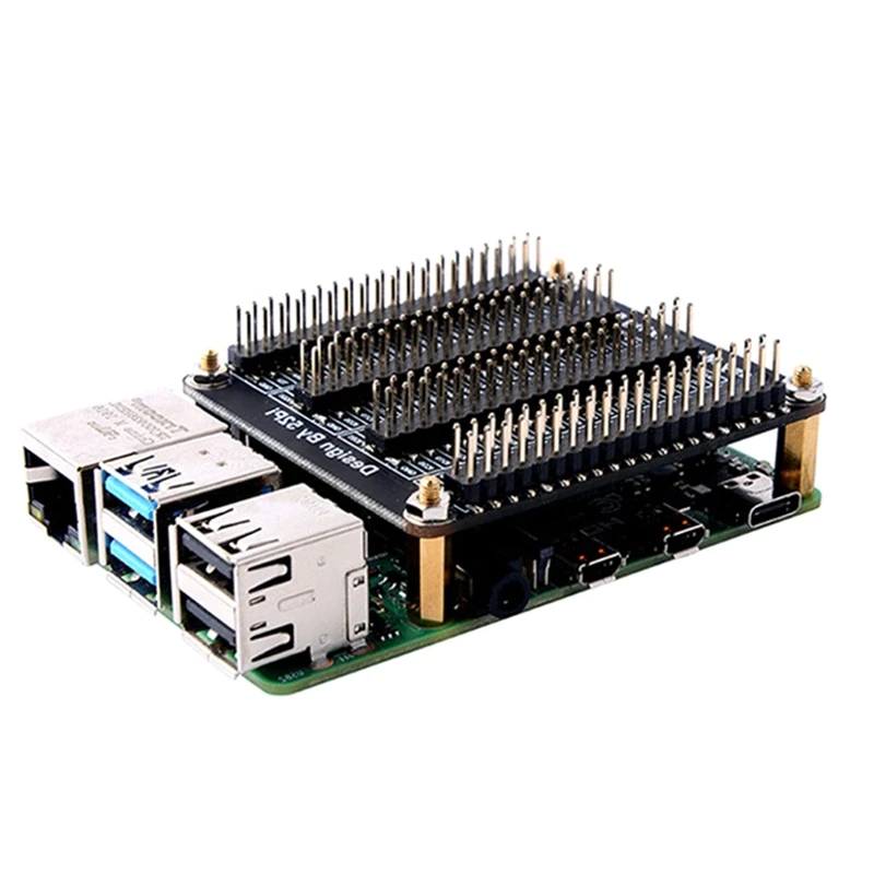 Плата расширения GPIO PCB для Raspberry Pi 40Pin, модуль мультиплексора Quad IO с винтами 4B/3B + Многофункциональный модуль