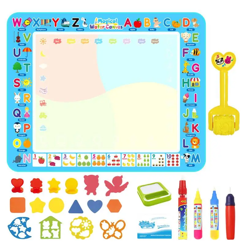 

Water Doodle Mat Water Mat Pad Drawing Painting Board Drawing Doodling Mat Coloring Mat Educational Toys For Kids Boys Girls