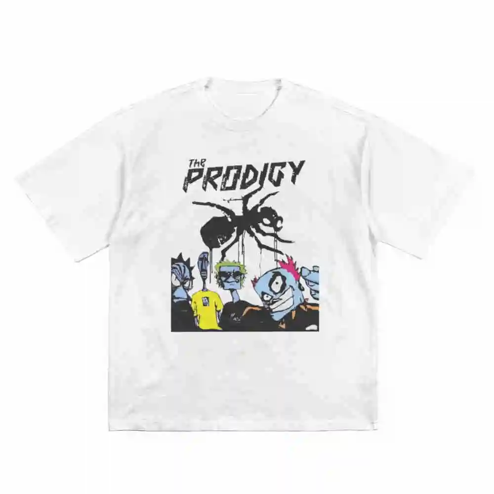 The Prodigy Iconic Logo Character Art Short Sleeve Tee 100% Cotton T-Shirt