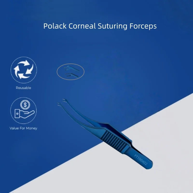 เครื่องมือจักษุวิทยา คีมเย็บกระจกตาโพลัค