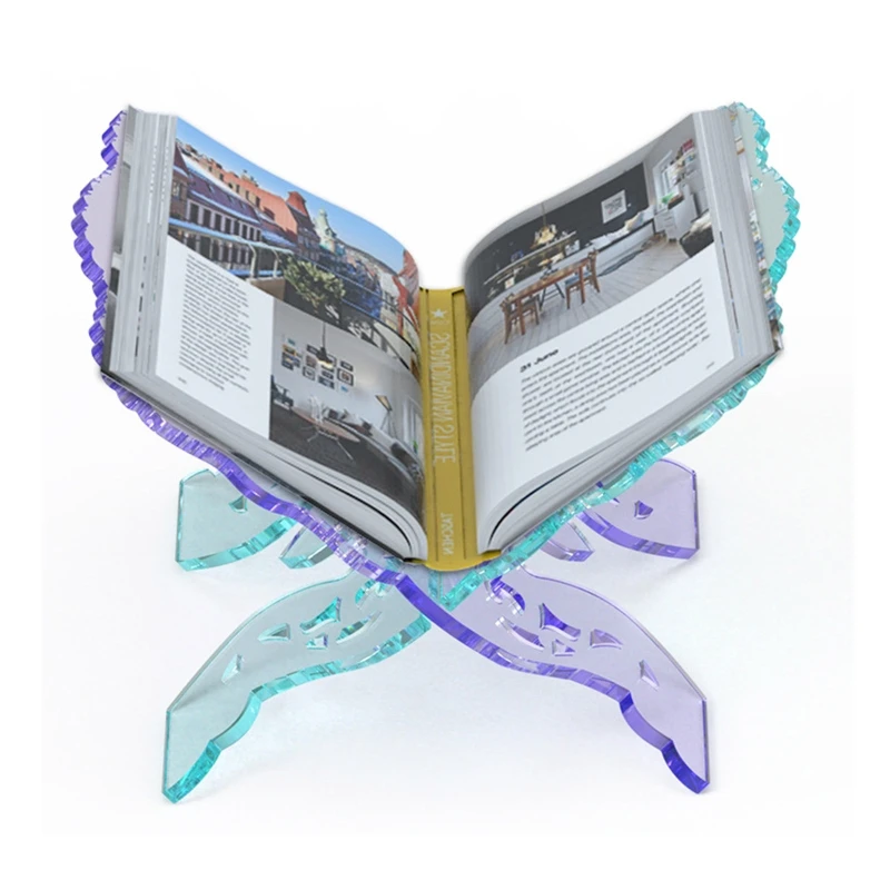 Folding Book Stand Silicone Mold Vintage Quran Intricate Carved Prayer Book Bookshelf for Home/Office