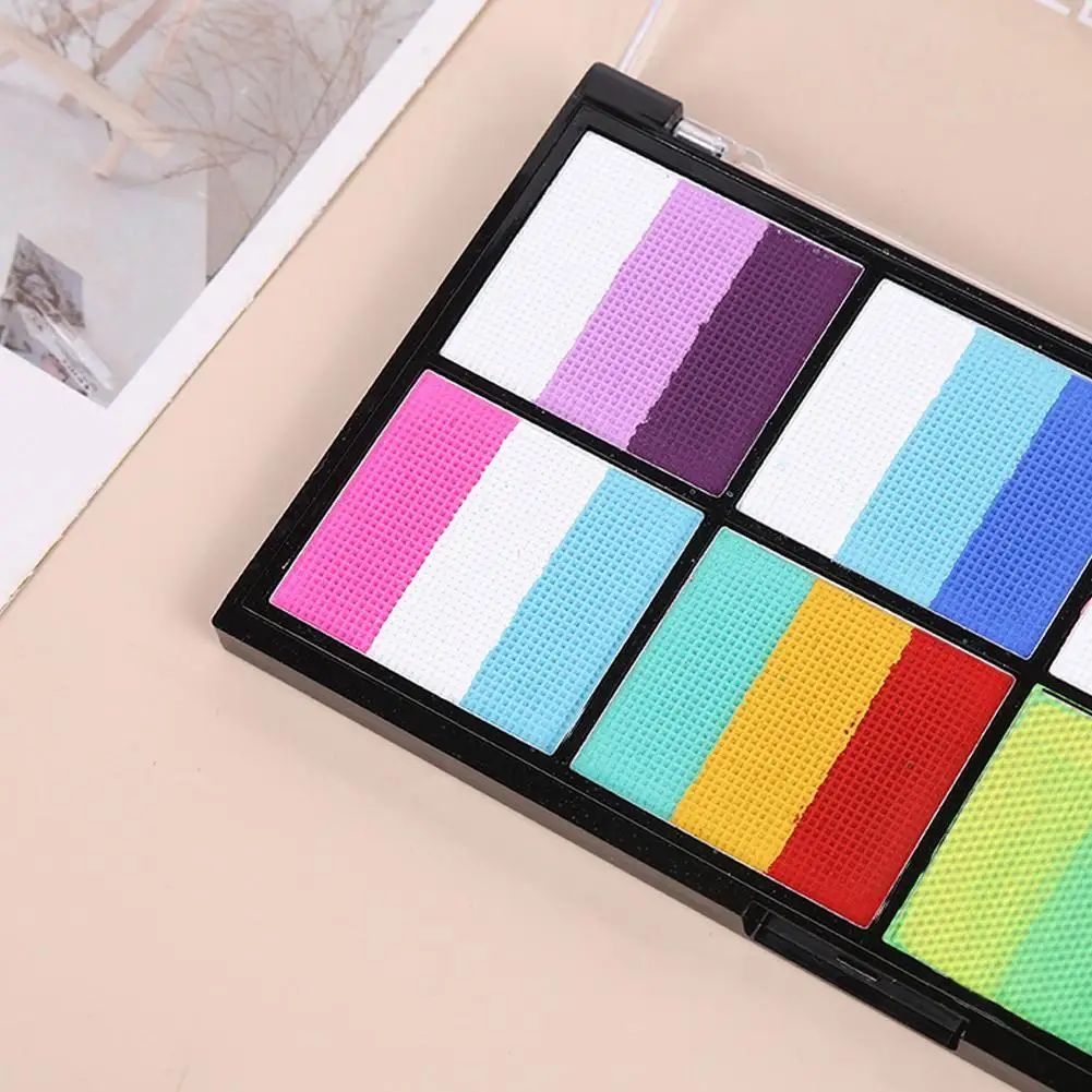 

Water-Soluble Rainbow Palette Children's Face Body Paint, Halloween Stage Makeup Body Paint Pigments Face Makeup
