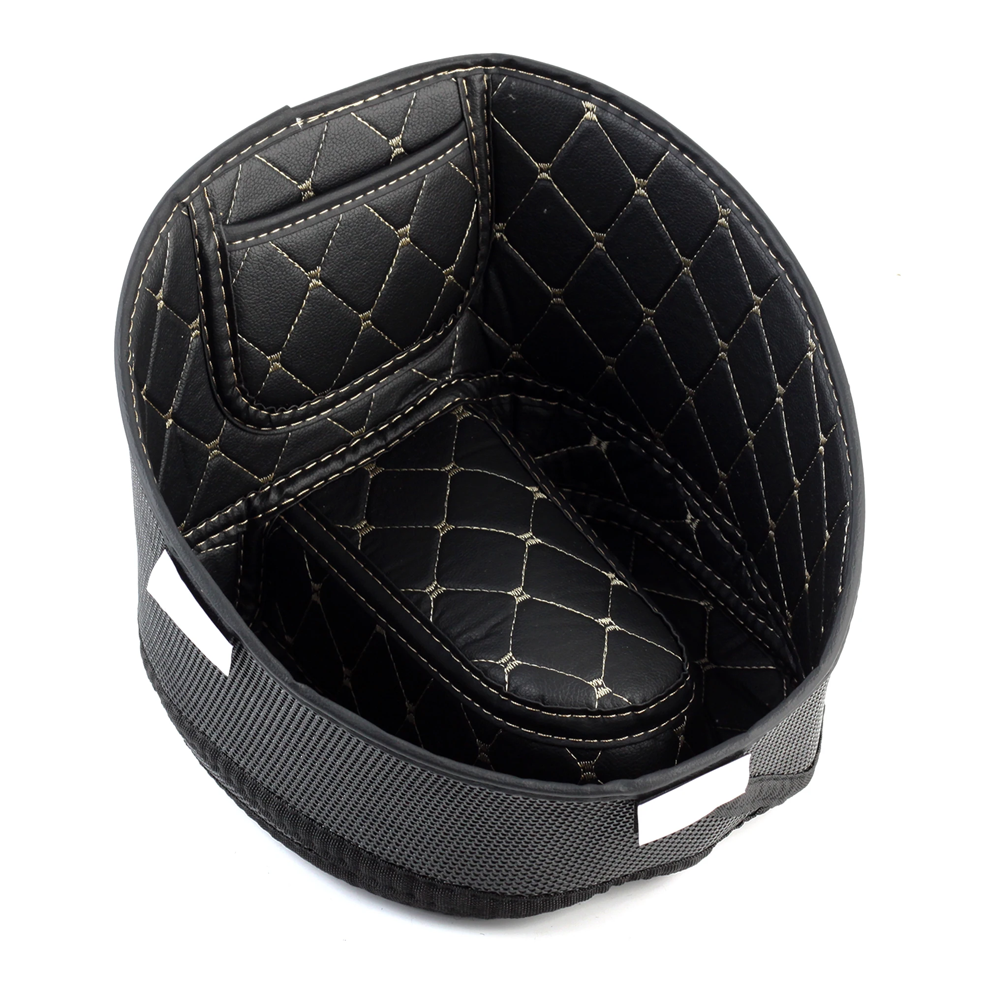 Pocket Design Pu Leather Lambretta X300 Bucket Storage Cover Full Surround Pad for Lambretta X300