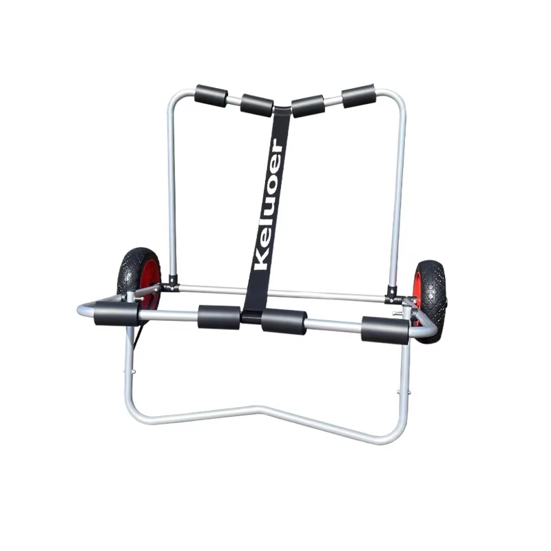 

Portable Lightweight Folding Boat Kayak Carrier Aluminum Outdoor Kayak Trolley Canoe Cart