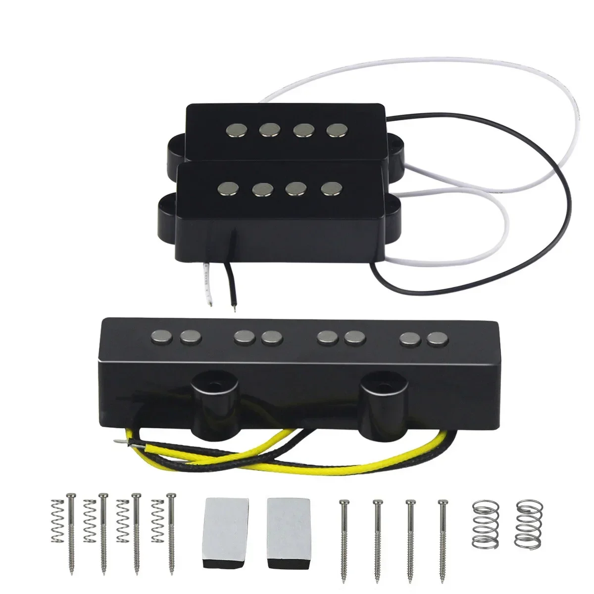 NEW Set of Open Alnico 5 PB Bass Pickup & JB Bass Bridge Pickup for 4 String Bass Parts