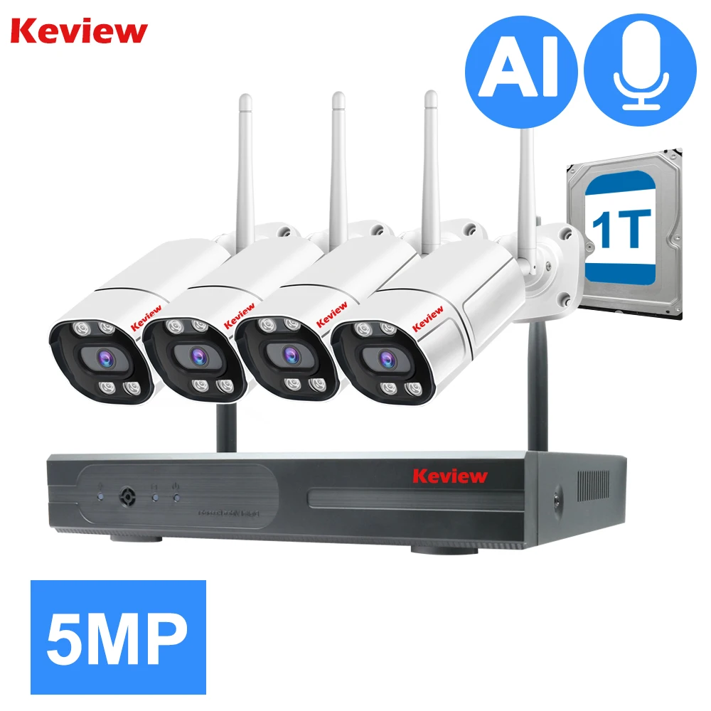 5MP 3MP 10CH NVR  WiFi Video Surveillance Kit Outdoor Waterproof Wireless CCTV System IP Camera Security Protection Set