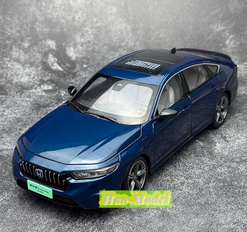 

1:18 для HONDA INSPAIRE 2023, литая под давлением модель автомобиля из сплава металла, игрушки для мальчиков, подарки на день рождения, коллекция для хобби, украшения синего цвета