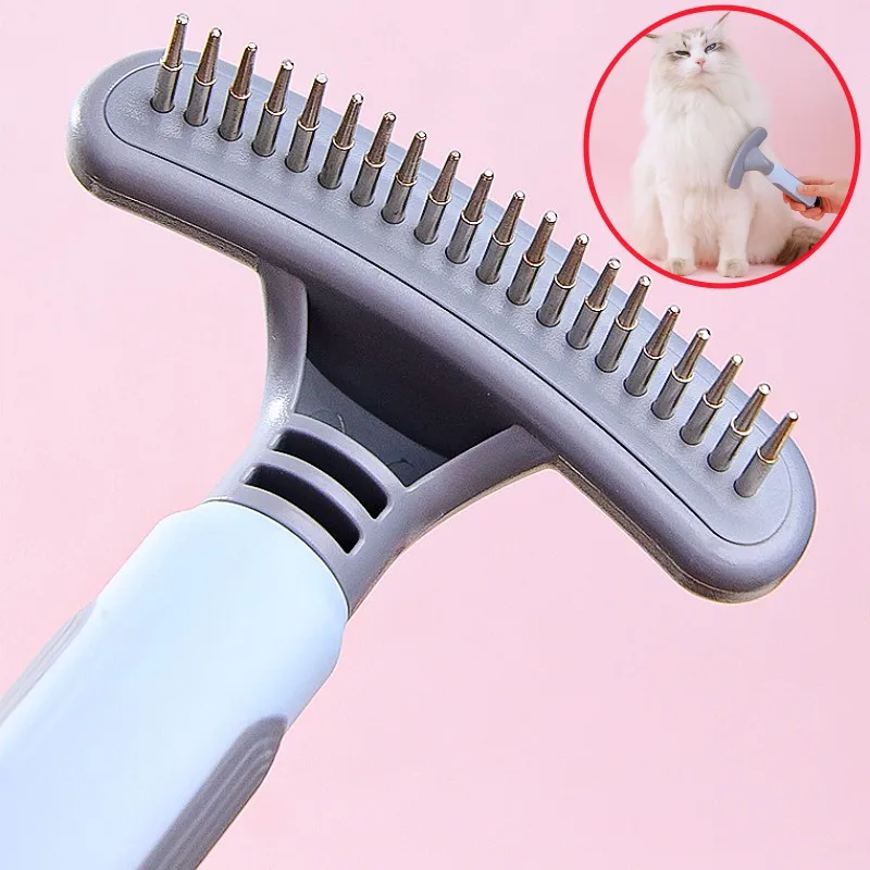 

Dog Comb Pet Hair Remover Dogs Brush Stainless Steel Combs for Large Dogs Hair Cleaning Dog Gromming Brush Massage Cat Combs