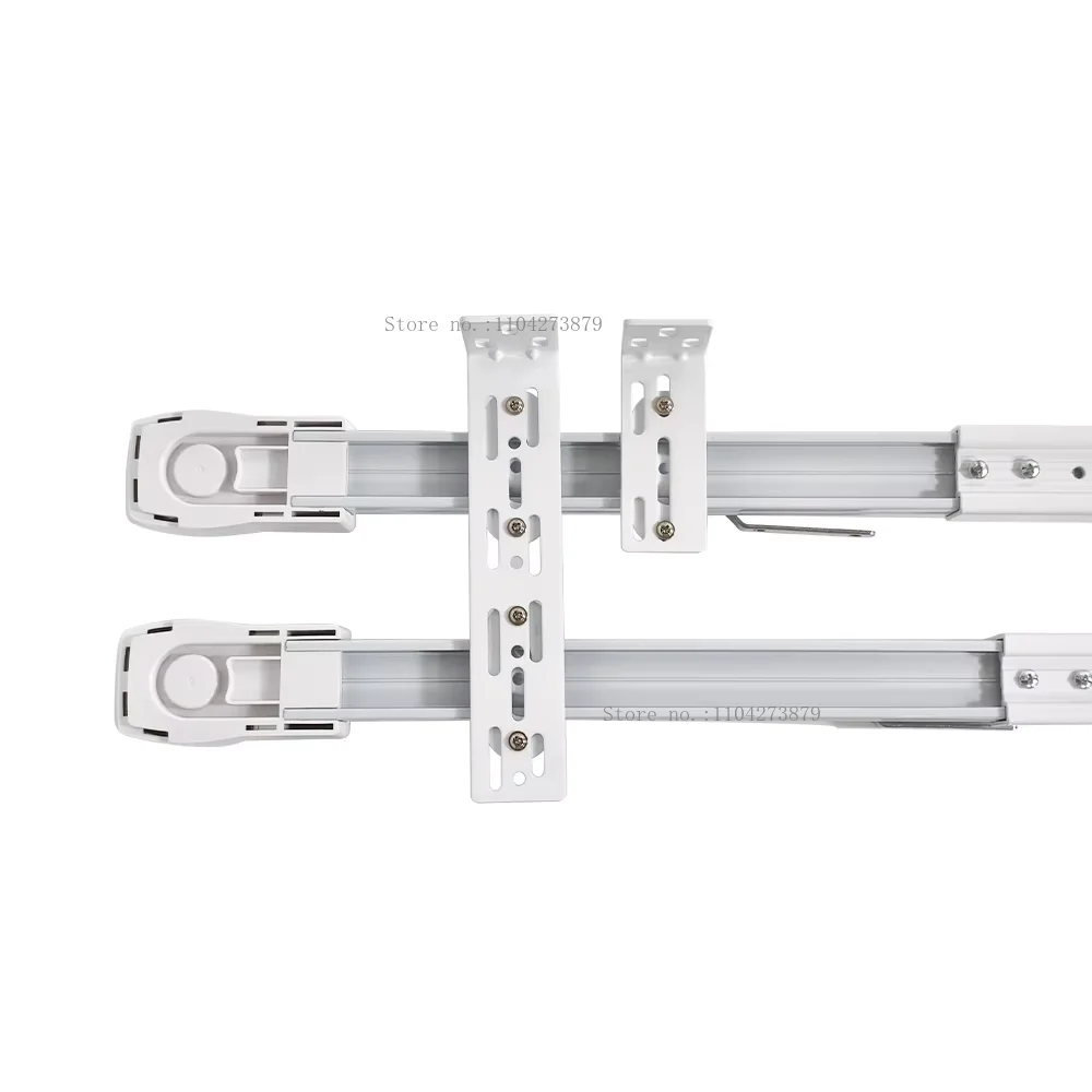 Wandhalterung, einzelne Doppelschicht für Aqara Tuya Smart, automatische elektrische Vorhangschiene, Schienenstange, seitliche Montage, Code-Halterung