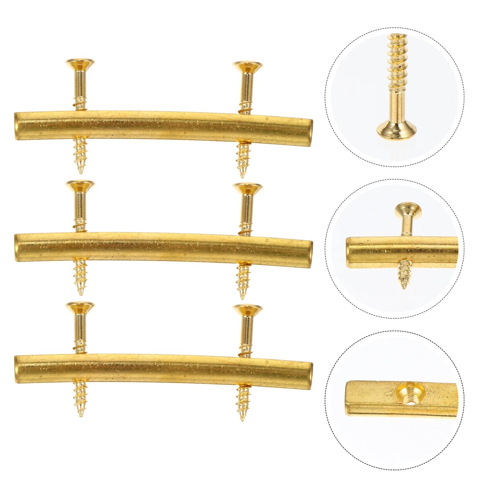 

3 set Zinc Alloy Guitar Pressure Chord Rods Lightweight Accessory for Electric Guitars Stable Bar