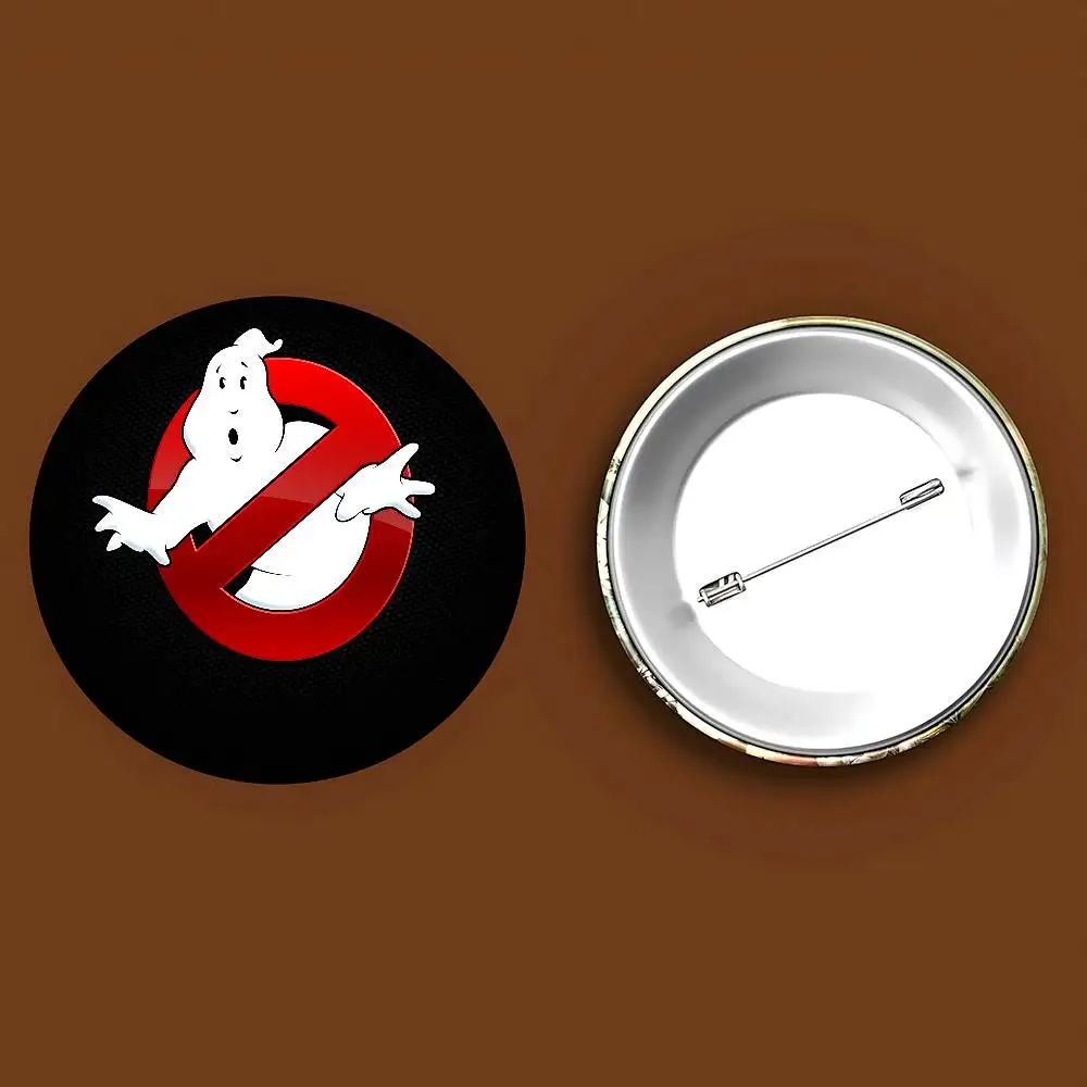 Ghostbusters شعار جولة زر دبابيس شعار دبابيس الإبداعية على ظهره الملابس الديكور الأزياء الكرتون مجوهرات هدايا #5