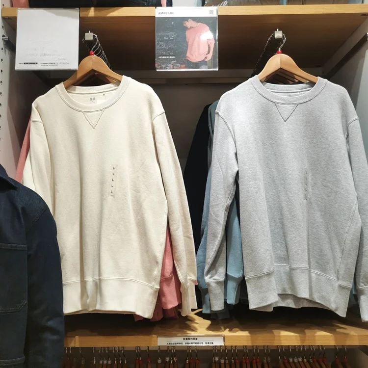 

Удлиненный хлопковый свитшот с круглым вырезом и длинными рукавами для пар, удобный, дышащий, спортивный, повседневный, для осени