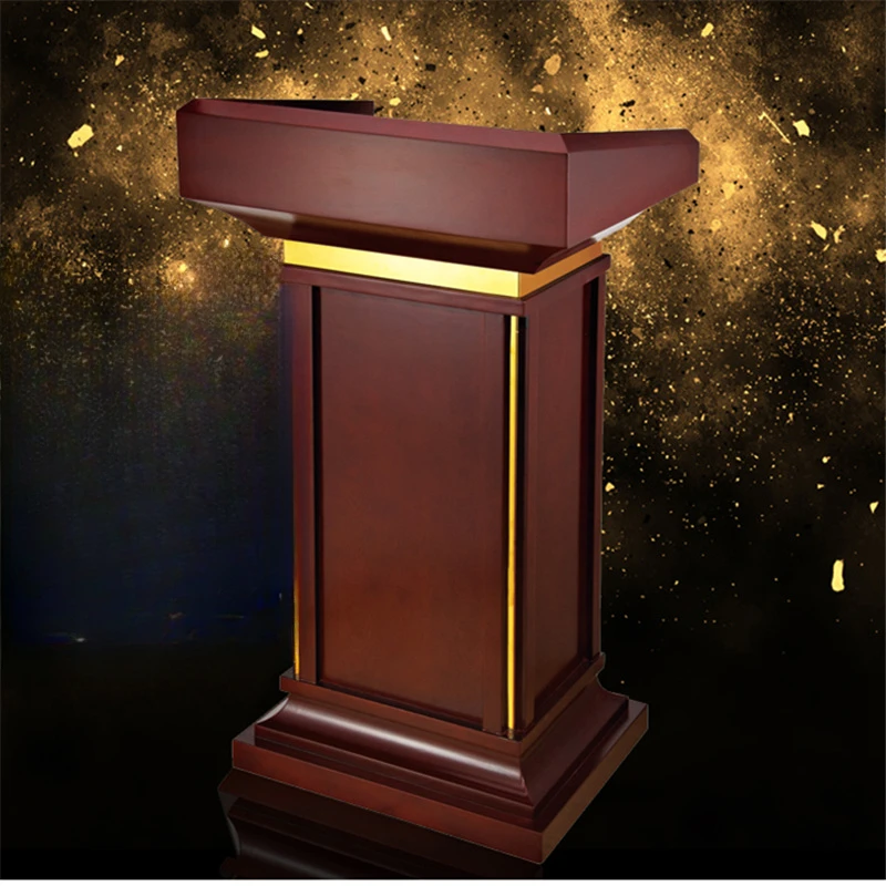 Solid wood podium, conference speech podium, hotel club reception and reception podium, classroom lecture desk, award