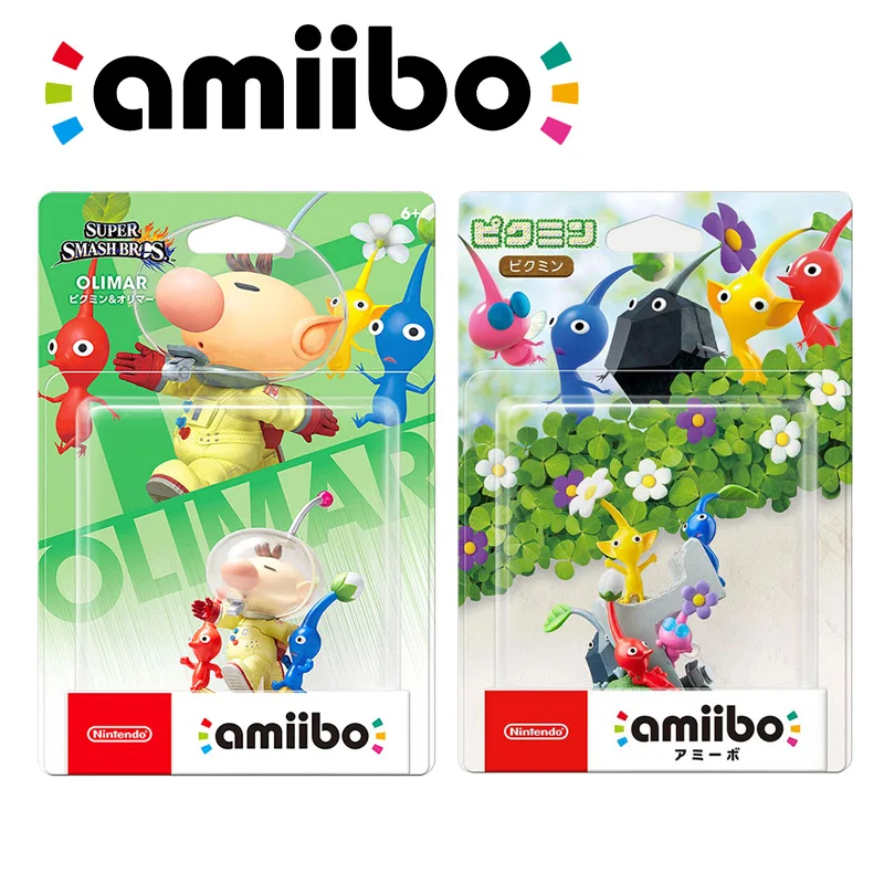 ARTSWIFT Nintendo Amiibo Pikmin Super Smash Series Pikmin & Olimar Figura NFC Versão Asiática Livre de Região Novo em Estoque