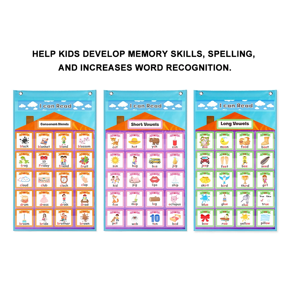 

Letter Card Set English Cards Practical Pocket Chart Study Advanced Portable Polyester Creative Lesson