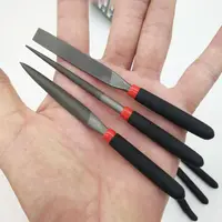 Set Hand Tool Small Steel Files Craft Carpentry Tools Needle Flat File Flat File 118mm Length Needle Filing Metal 2