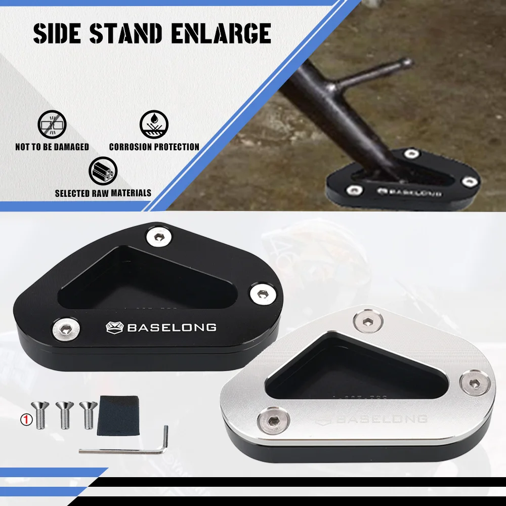 

2024 2023 For Suzuki GSXR600 / GSX-R600 Motorcycle GSX R600 Kickstand Side Stand Extension Pad Plate Cover 2011-2022 2021 2020