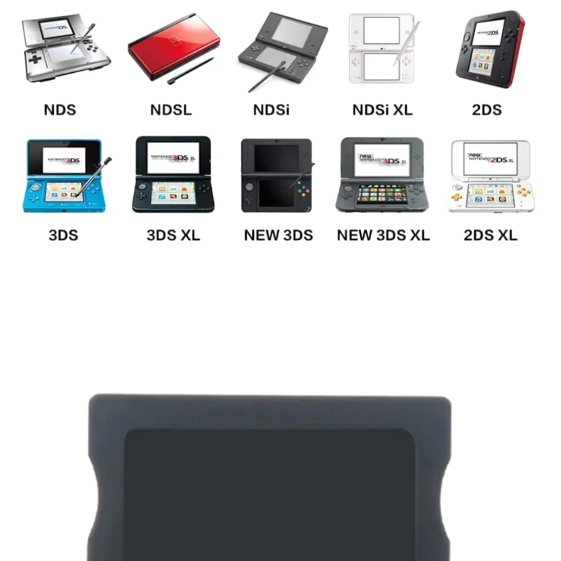 Adaptateur de carte mémoire flash pour jeux vidéo R4, téléchargement autonome, 3DS, Nintend, NDS, MD, GB, GBC, David, PCE, SD