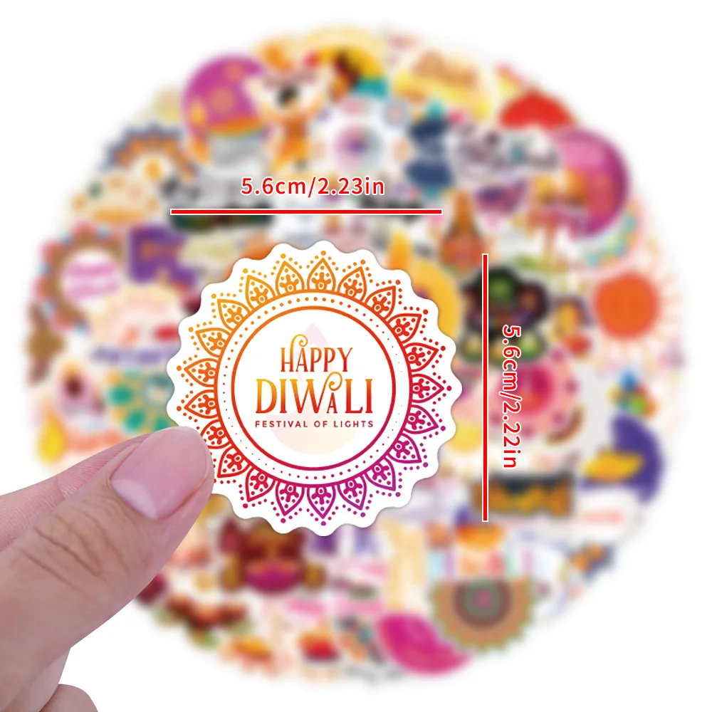 

55/110PCS Diwali Cartoon Stickers Funny Graffiti Sticker DIY Scrapbook Luggage Laptop Guitar Car Bike Skateboard Decal Toys Gift