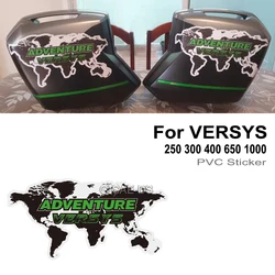VERSYS-X 250 Motorcycle Tank Pad Decals Luggage Cases Stickers Windshield For Kawasaki VERSYS 300 400 650 1000 Adventure