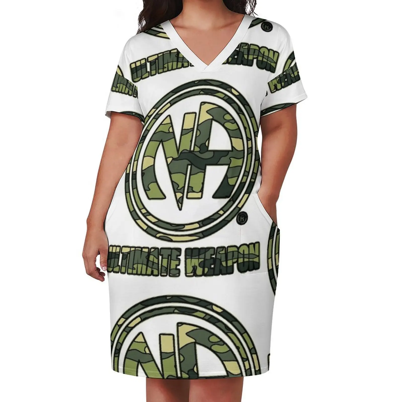 Narcotics Anonymous Gifts 12 Steps Camo Ultimate Weapon Loose Pocket Dress party dress women elegant luxury women long dresses