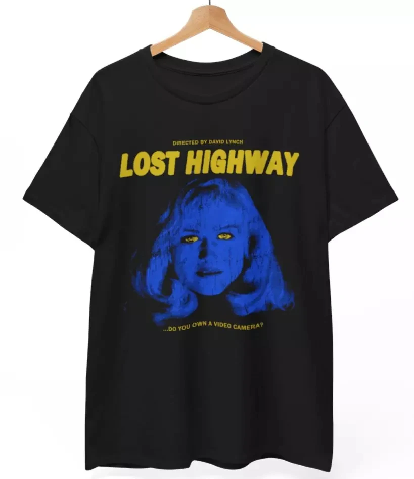Camiseta de la película Lost Road 2026, camiseta clásica de la película de David Lynch, camiseta para hombre y mujer, ropa de calle vintage nueva de verano