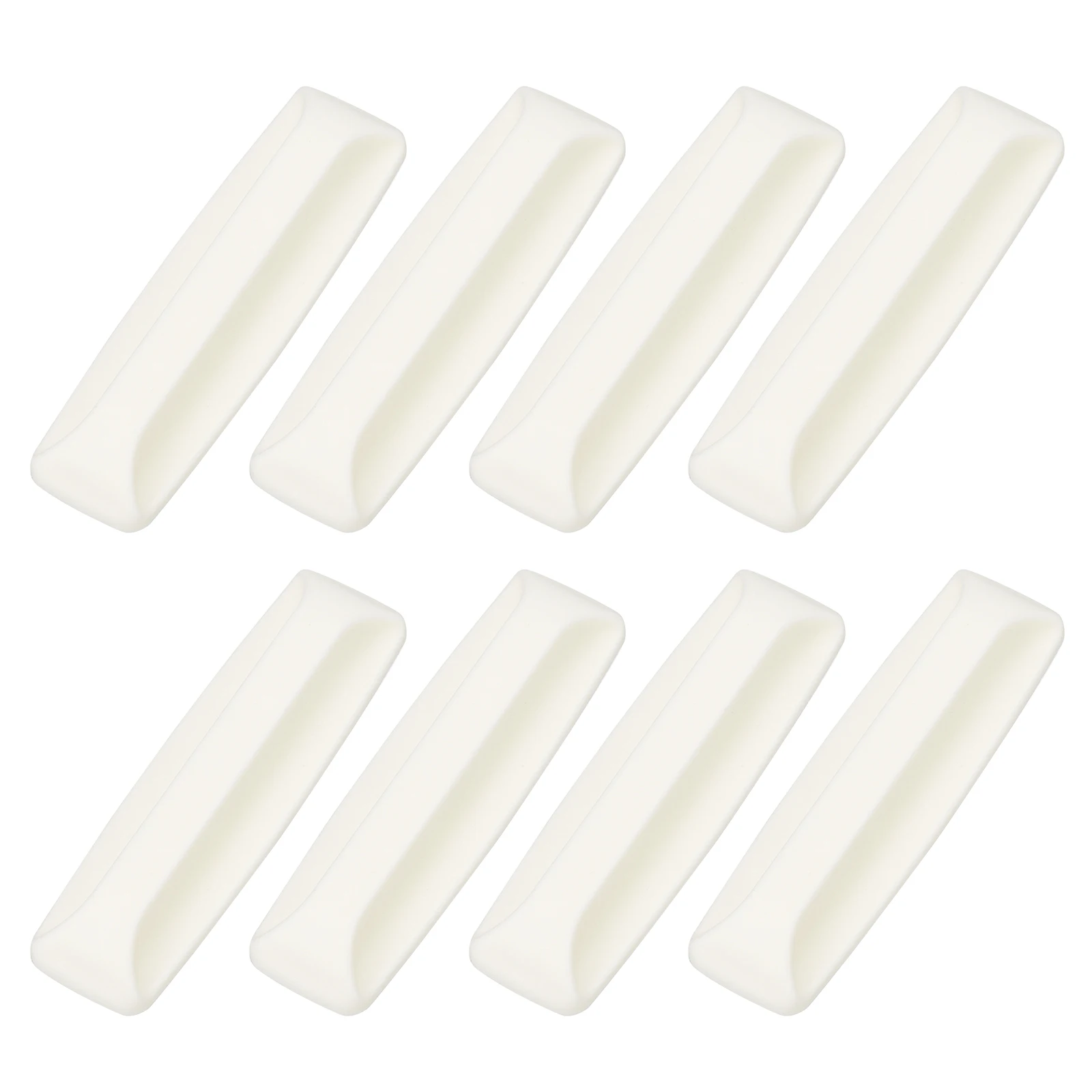 8pcs Self-Stick Instant Cabinet Handle Pulls Adhesive Sliding Door Handle Window Glass Doors Pulls for Wardrobe